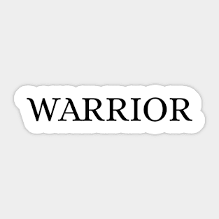 Warrior Sticker